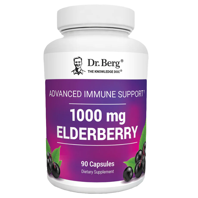 Advanced Immune Support with Elderberry – 1000 mg of Black Elderberry with Vitamin D3 & Zinc – 90 Vegetable Capsules｜高級免疫支援與接骨木果 – 1000毫克黑接骨木果含維生素D3和鋅 – 90粒素食膠囊