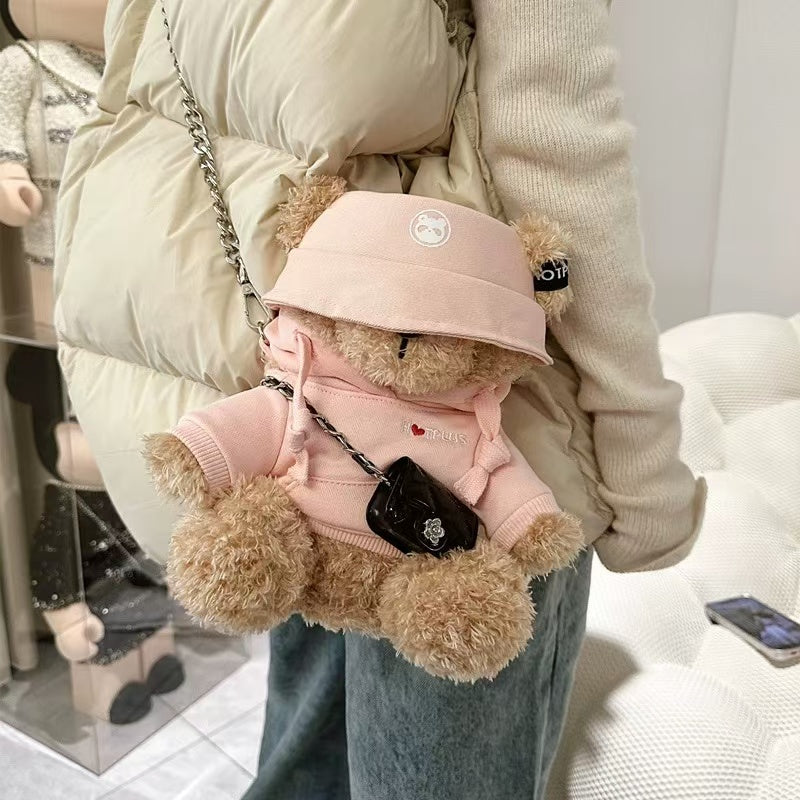 HOTPLUS bear thermos cup for women with good looks and cute water cup, birthday gift for couples, Chinese Valentine's Day (limited time offer, get a free bear sweater with purchase)