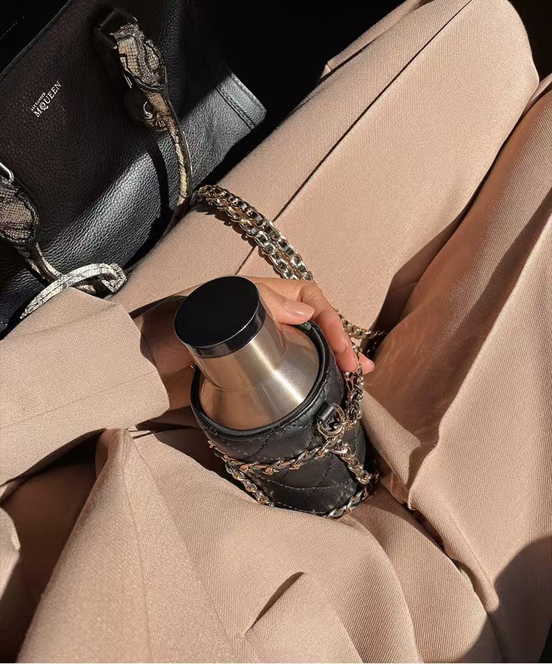 You only ALLJOINT thermos cup for women, portable, compact, cross-body, high-looking, cute girls' water cup, stainless steel