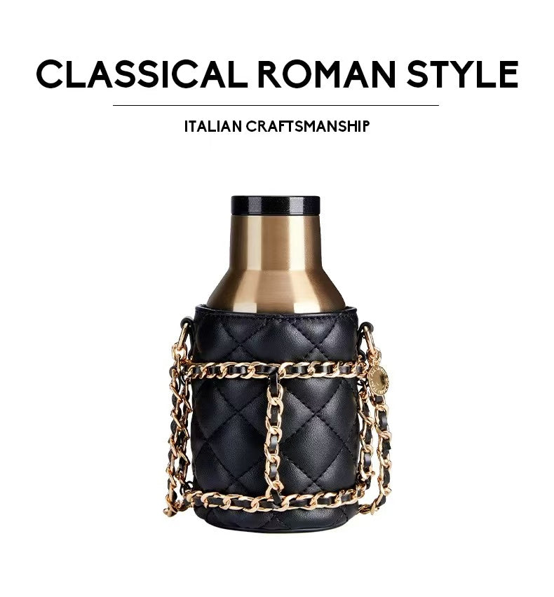 You only ALLJOINT thermos cup for women, portable, compact, cross-body, high-looking, cute girls' water cup, stainless steel
