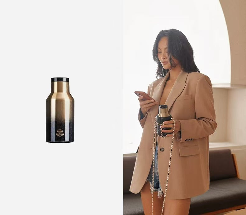 You only ALLJOINT thermos cup for women, portable, compact, cross-body, high-looking, cute girls' water cup, stainless steel