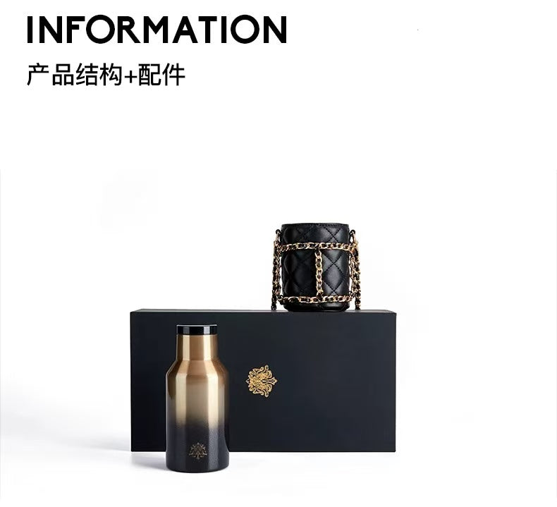 You only ALLJOINT thermos cup for women, portable, compact, cross-body, high-looking, cute girls' water cup, stainless steel