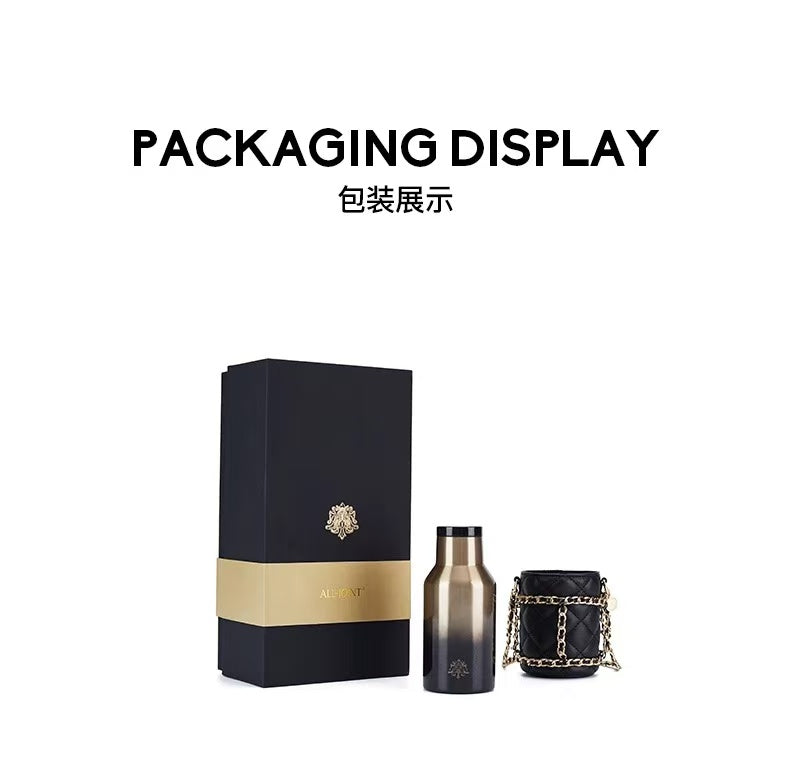 You only ALLJOINT thermos cup for women, portable, compact, cross-body, high-looking, cute girls' water cup, stainless steel