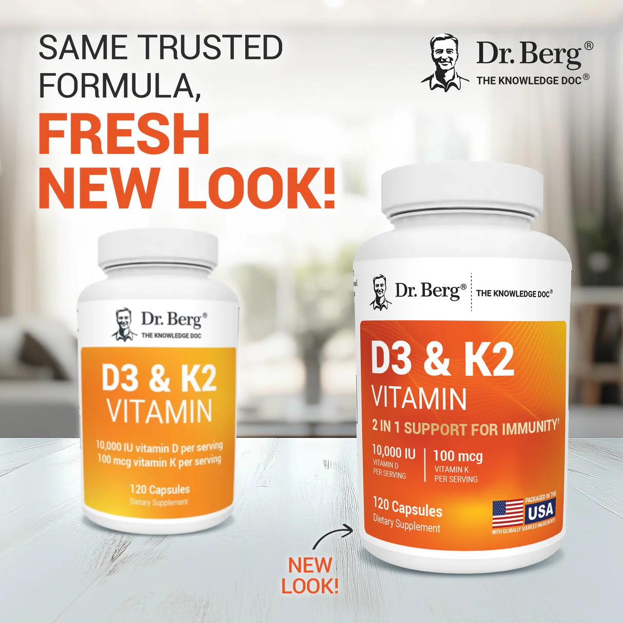 Dr. Berg's Vitamin D3 K2|维生素D3&K2