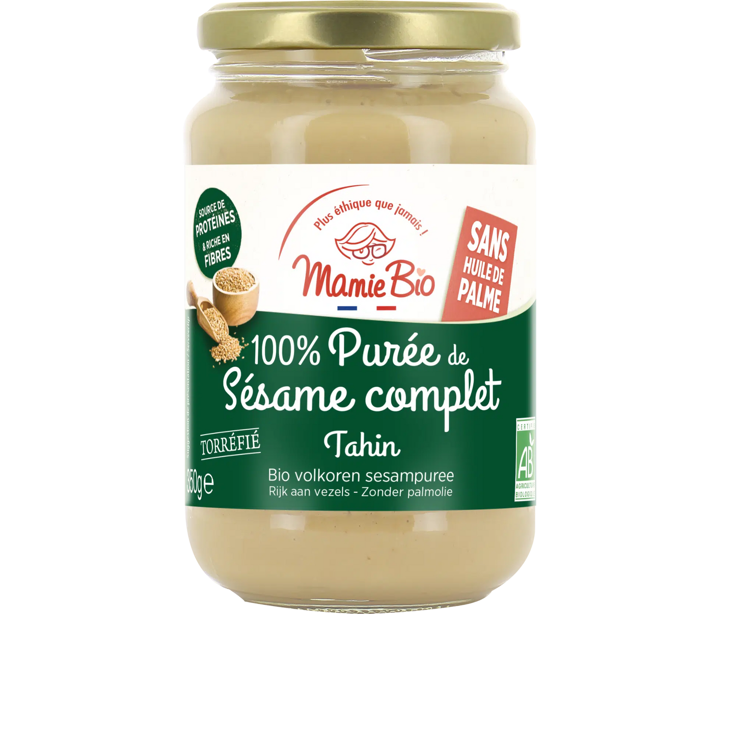 【Mamie Bio】法國有機純芝麻醬 (Tahini) 系列 - 100% 天然純粹,無添加健康首選品味法式有機美學,為您的餐桌增添純淨香氣!