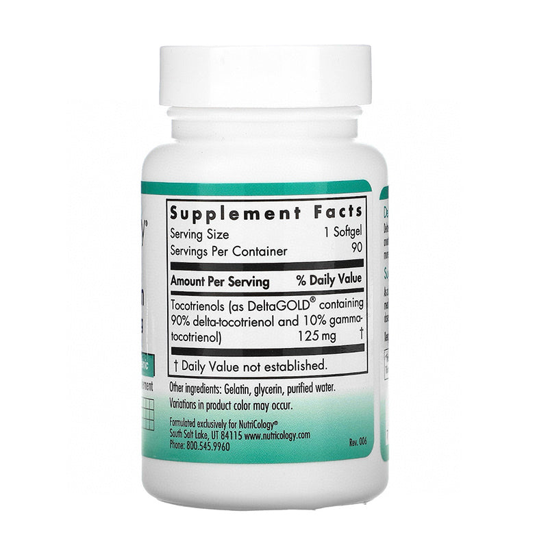 Nutricology. 5-Tocotrienol, 125 mg, 90 Softgels