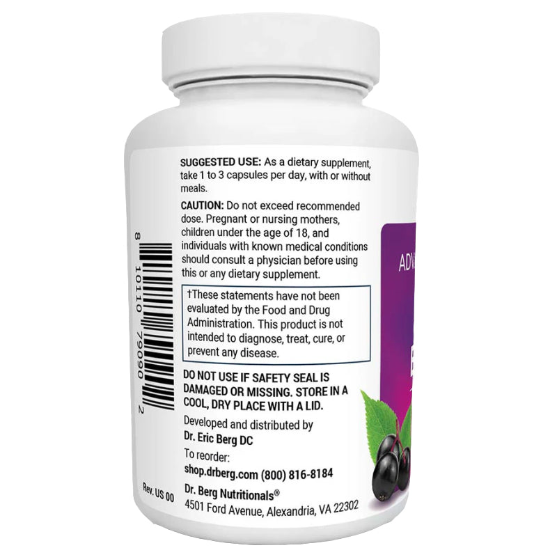 Advanced Immune Support with Elderberry – 1000 mg of Black Elderberry with Vitamin D3 & Zinc – 90 Vegetable Capsules｜高級免疫支援與接骨木果 – 1000毫克黑接骨木果含維生素D3和鋅 – 90粒素食膠囊