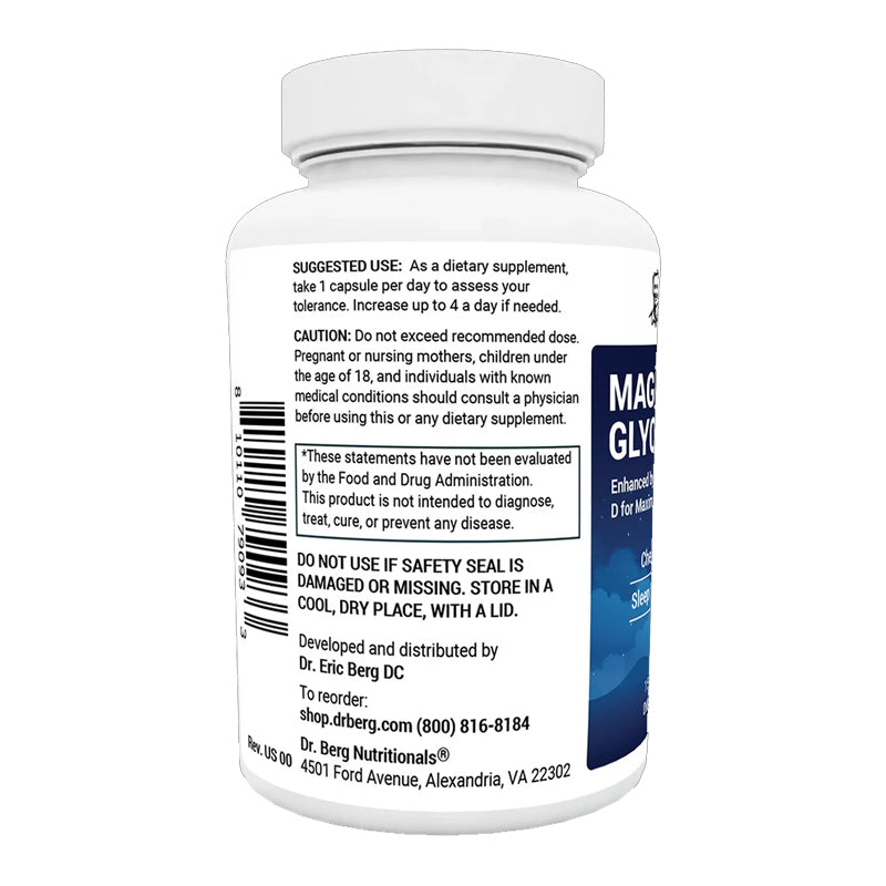 Magnesium Glycinate - capsules|Magnesium Glycinate - with Vitamin D3 B6 and Zinc - Vegetarian Capsules