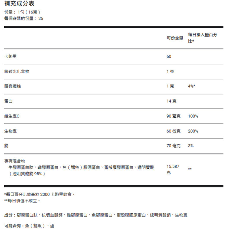 多種膠原蛋白肽 - 每份 15.5 克膠原蛋白 - 草飼、牧場飼養和野生捕獲膠原蛋白來源 - 25 份|Multi Collagen Peptides – 15.5 g of Collagen per serving - Grassfed, Pasture Raised and Wild Caught Collagen Sources - 25 servings