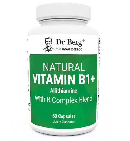 天然維生素 B1+ 蒜硫胺與 B 複合物混合物 - 60 粒膠囊(Natural Vitamin B1+ Allithiamine with B Complex Blend - 60 Capsules)