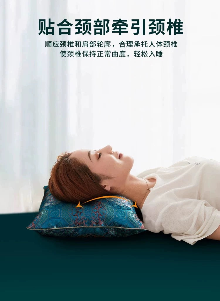 Kynam agarwood health pillow deep sleep soothing mind protection cervical vertebra lavender buckwheat sleep aid Chinese medicine pillow