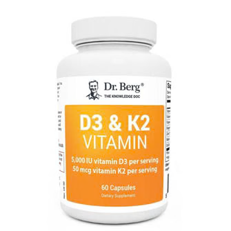 Dr. Berg's Vitamin D3 K2｜Vitamin D3&amp;K2