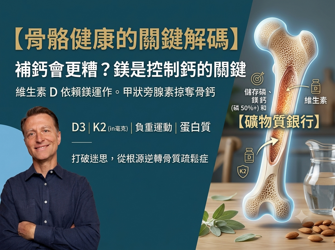 補鈣反而讓骨骼更脆弱？打破你對骨質疏鬆的認知迷思！🦴