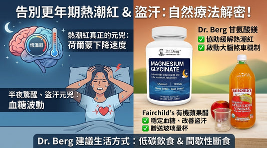擺脫半夜驚醒與滿頭大汗！揭開更年期熱潮紅與盜汗的真正原因與自然療法