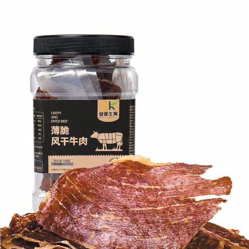 DailyKeto【極致香脆】KETO生酮原味牛肉脆片（100g） Pure Beef Crisps — 100% Meat, Zero Carbs & High Protein Snack