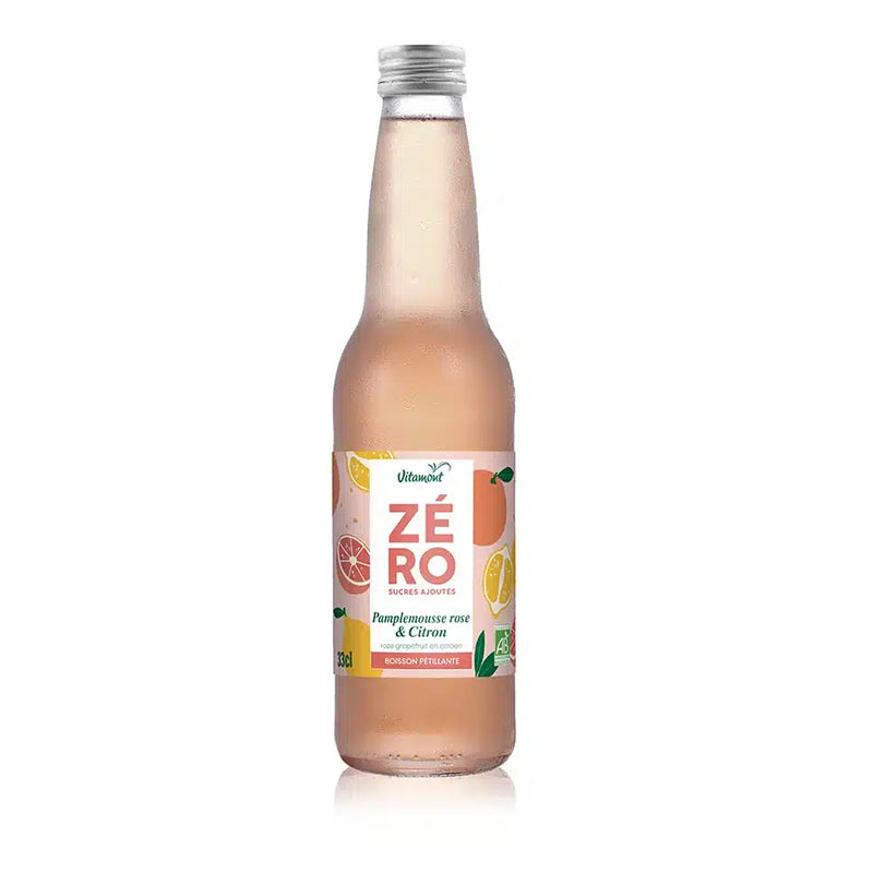 法國有機無添加糖系列 - 粉紅西柚檸檬 (Pink Grapefruit & Lemon) 氣泡果飲喚醒味蕾的法式酸甜，極致清爽的零負擔享受！