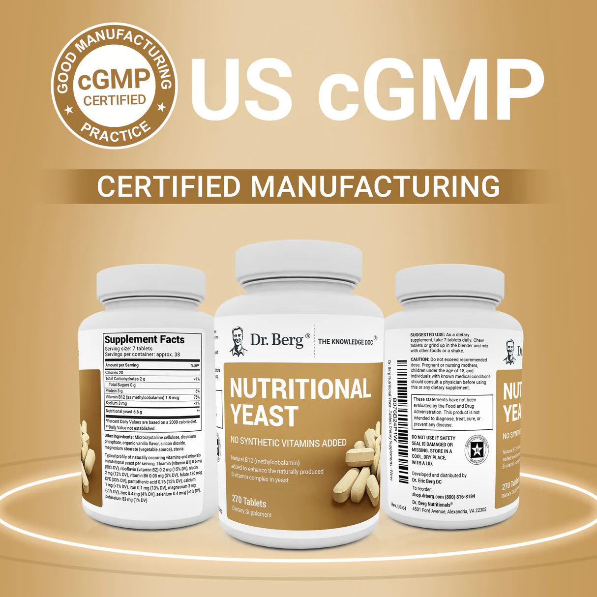 Nutritional Yeast Tablets｜營養酵母片 270片