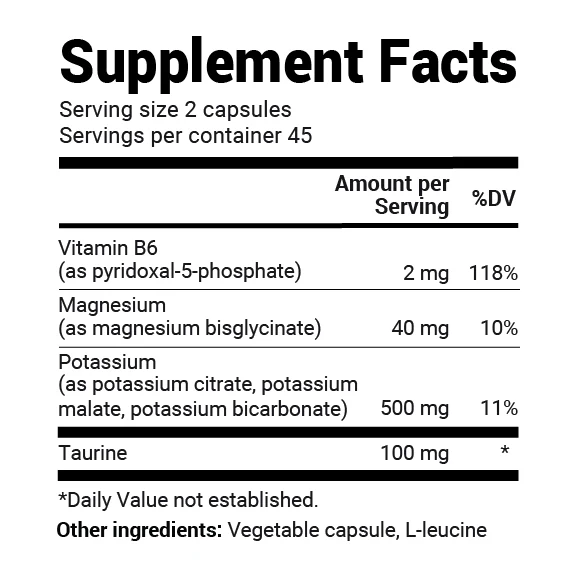 鉀三合一複合配方 (Potassium Tri-Blend) 90粒｜500mg 檸檬酸鉀/蘋果酸鉀/碳酸氫鉀+鎂+B6｜支持心臟與神經健康