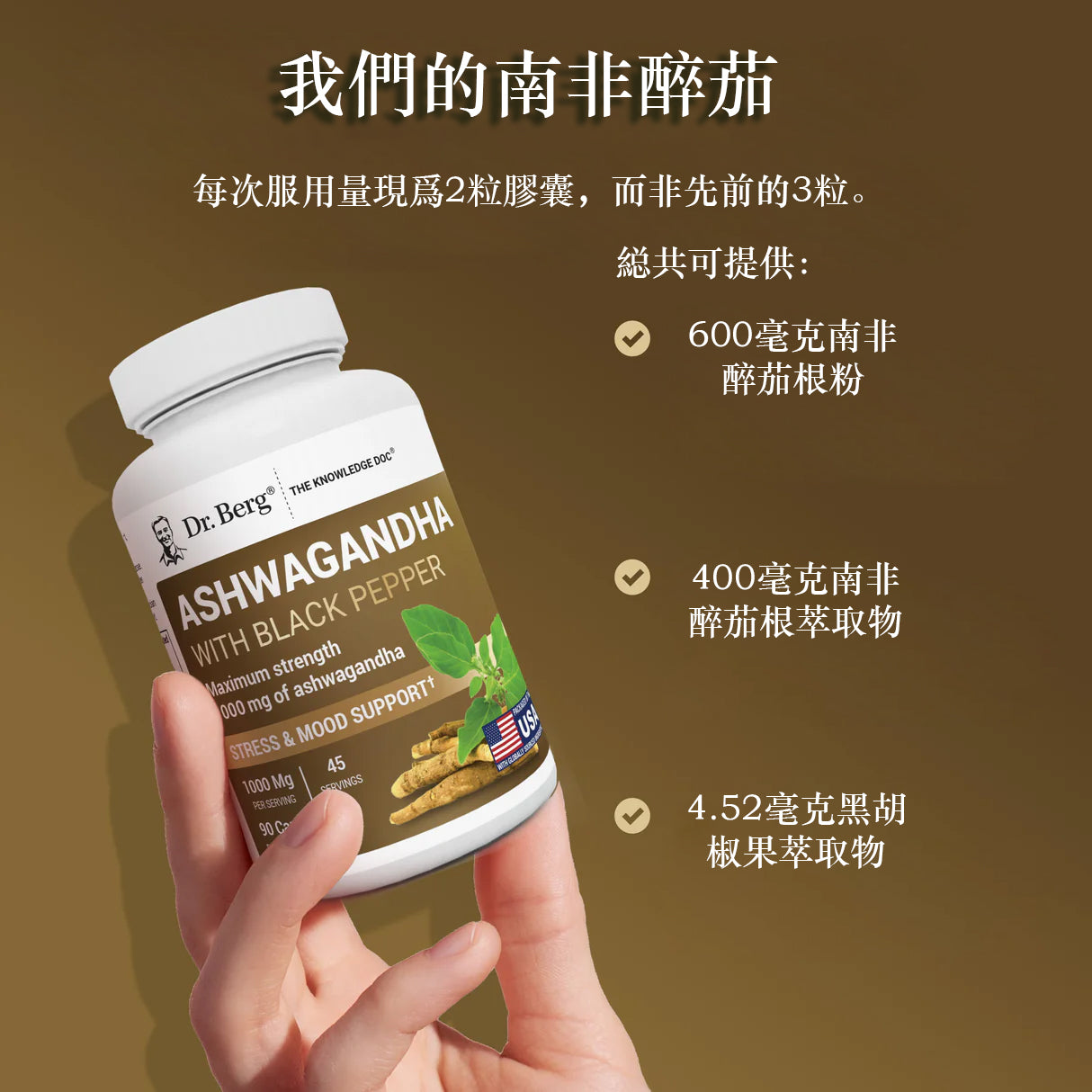 （預訂PRE-ORDER) Ashwagandha with Black Pepper｜黑胡椒南非醉茄