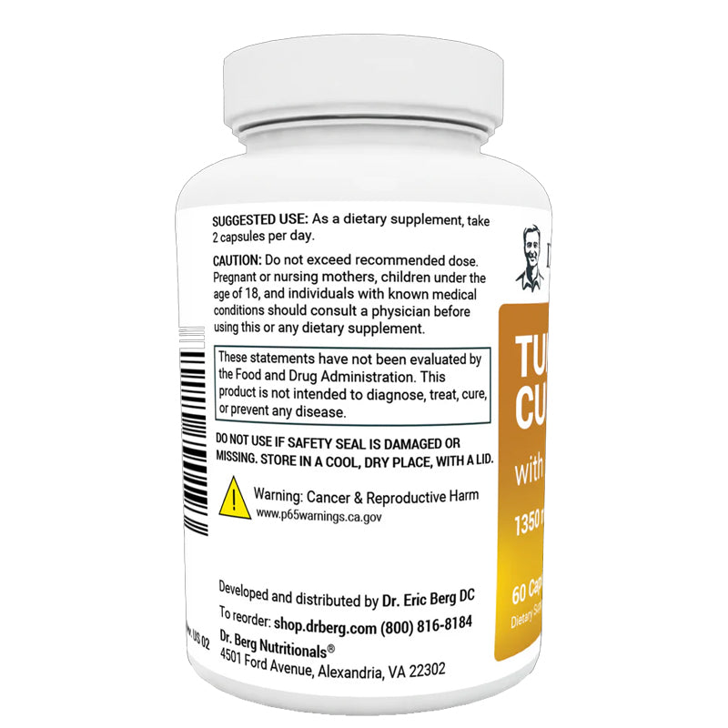 Turmeric Curcumin with Bioperine｜姜黄姜黄素与胡椒素60粒