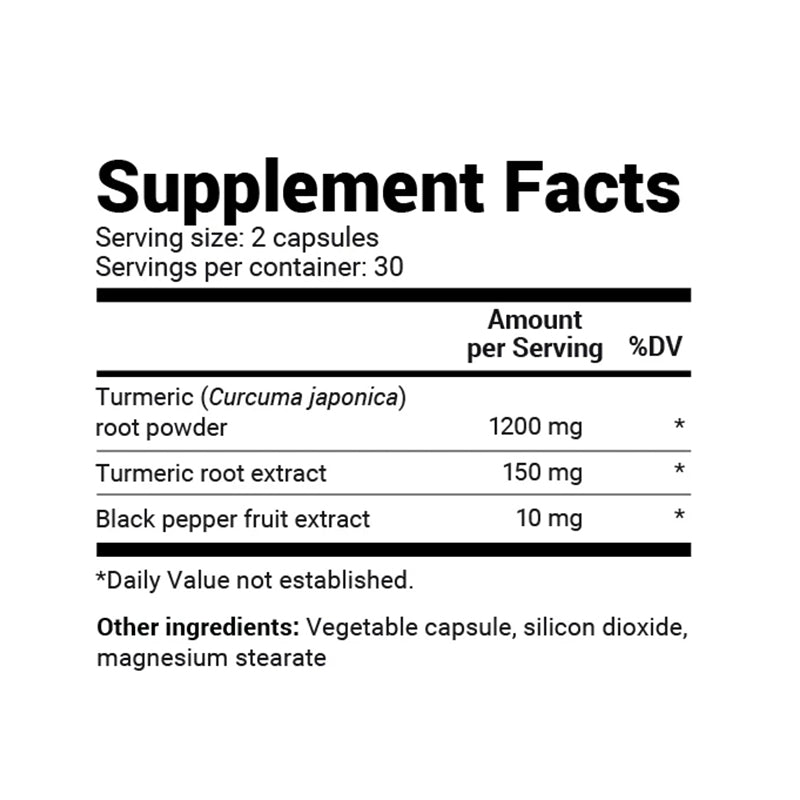 Turmeric Curcumin with Bioperine｜姜黄姜黄素与胡椒素60粒