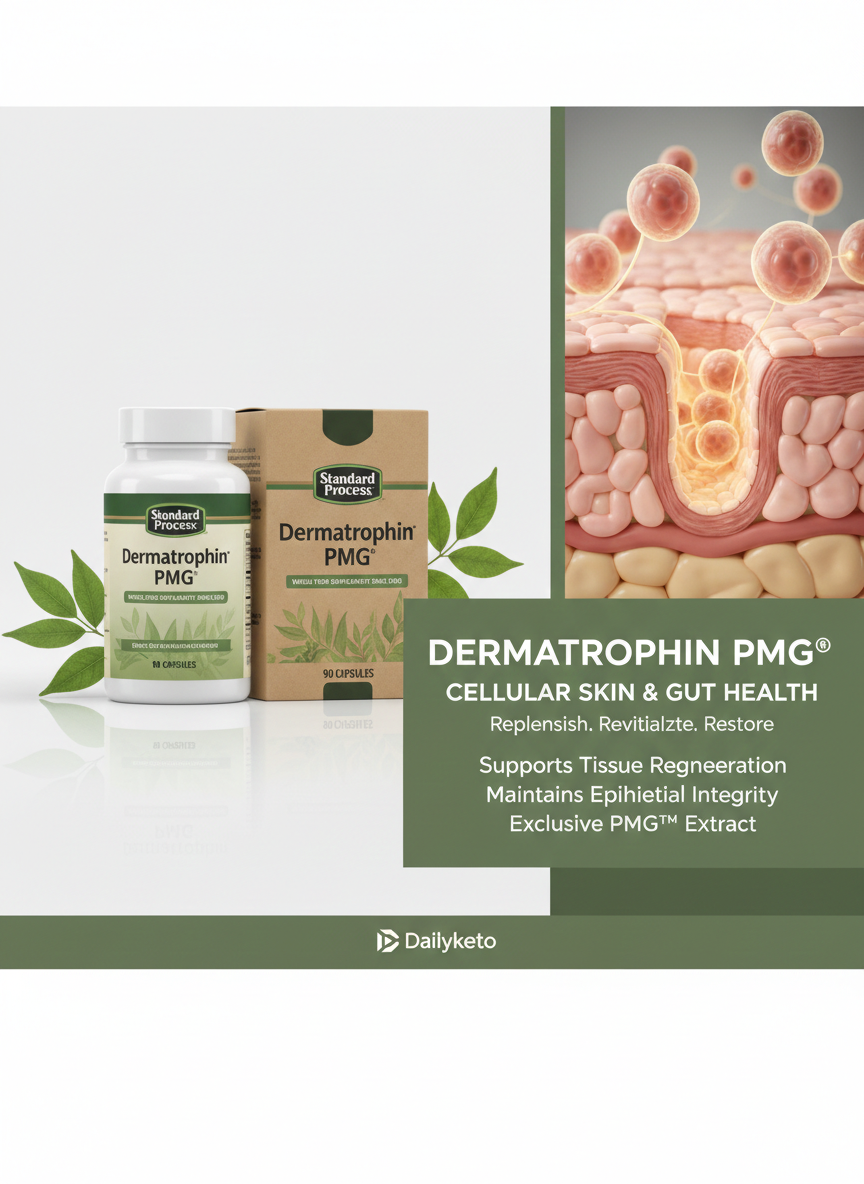 Standard Process | Dermatrophin PMG® 專利上皮修護配方 (90/360 粒裝) 細胞級皮膚與腸道粘膜修復，維持結締組織健康